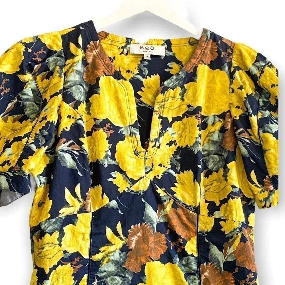 Sea New York Ella Puff Sleeve Dress, Size 4 - Picture 6 of 14